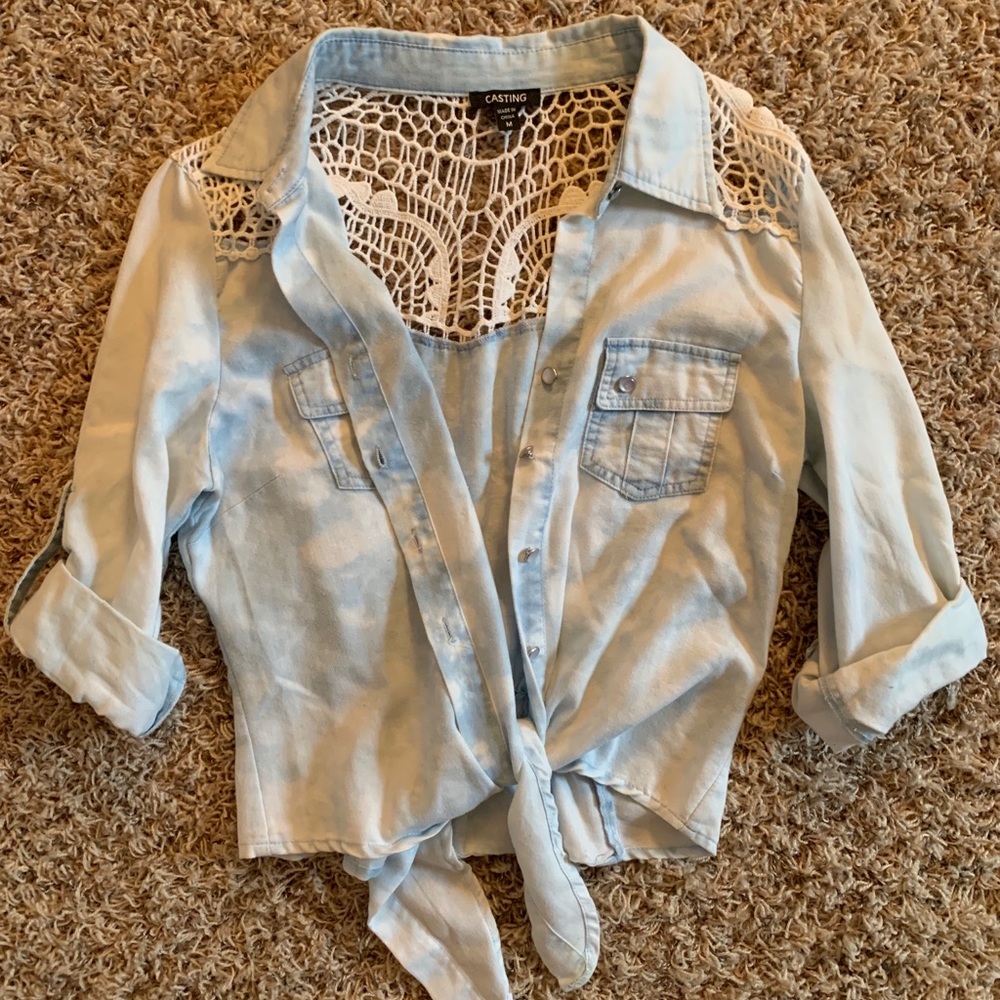 Cotton Tie Crop Top